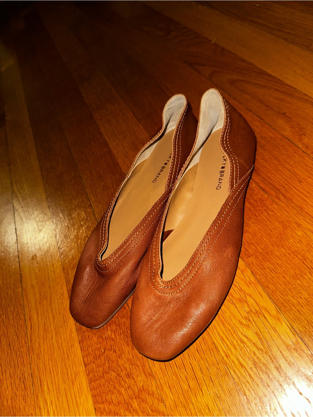 Lucky Brand leather ballet flats